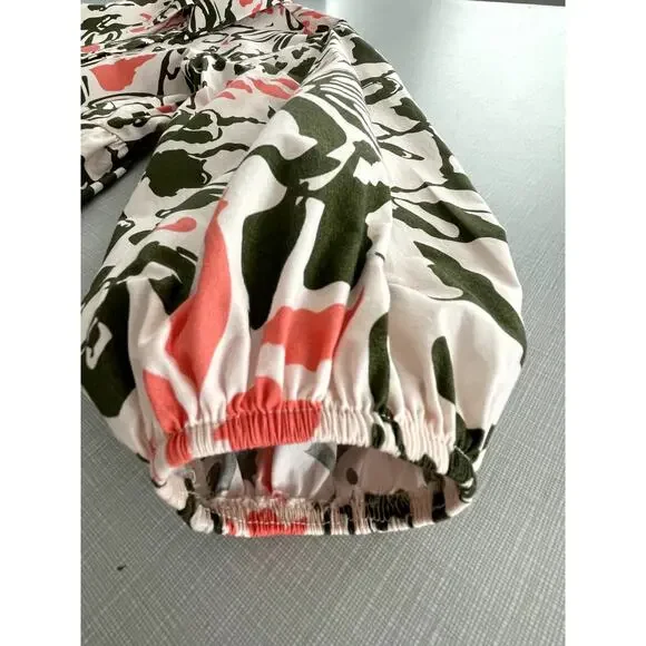 Maeve Anthropologie Sz XS Bettina Shirtdress Cotton Abstract Mini Babydoll Boho - Picture 11 of 16